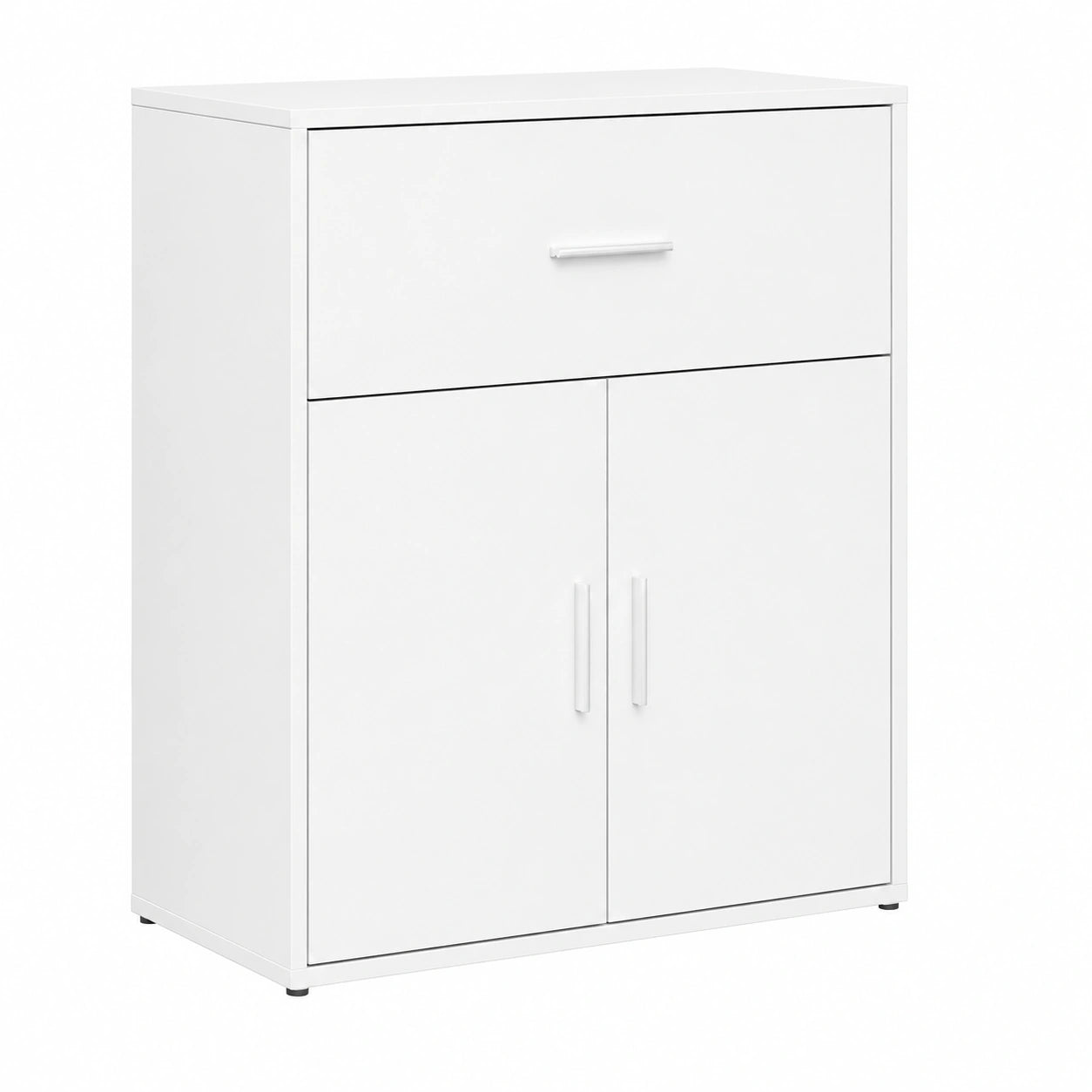 Aparador Blanco de Madera Compuesta 60x31x70 cm para Almacenamiento