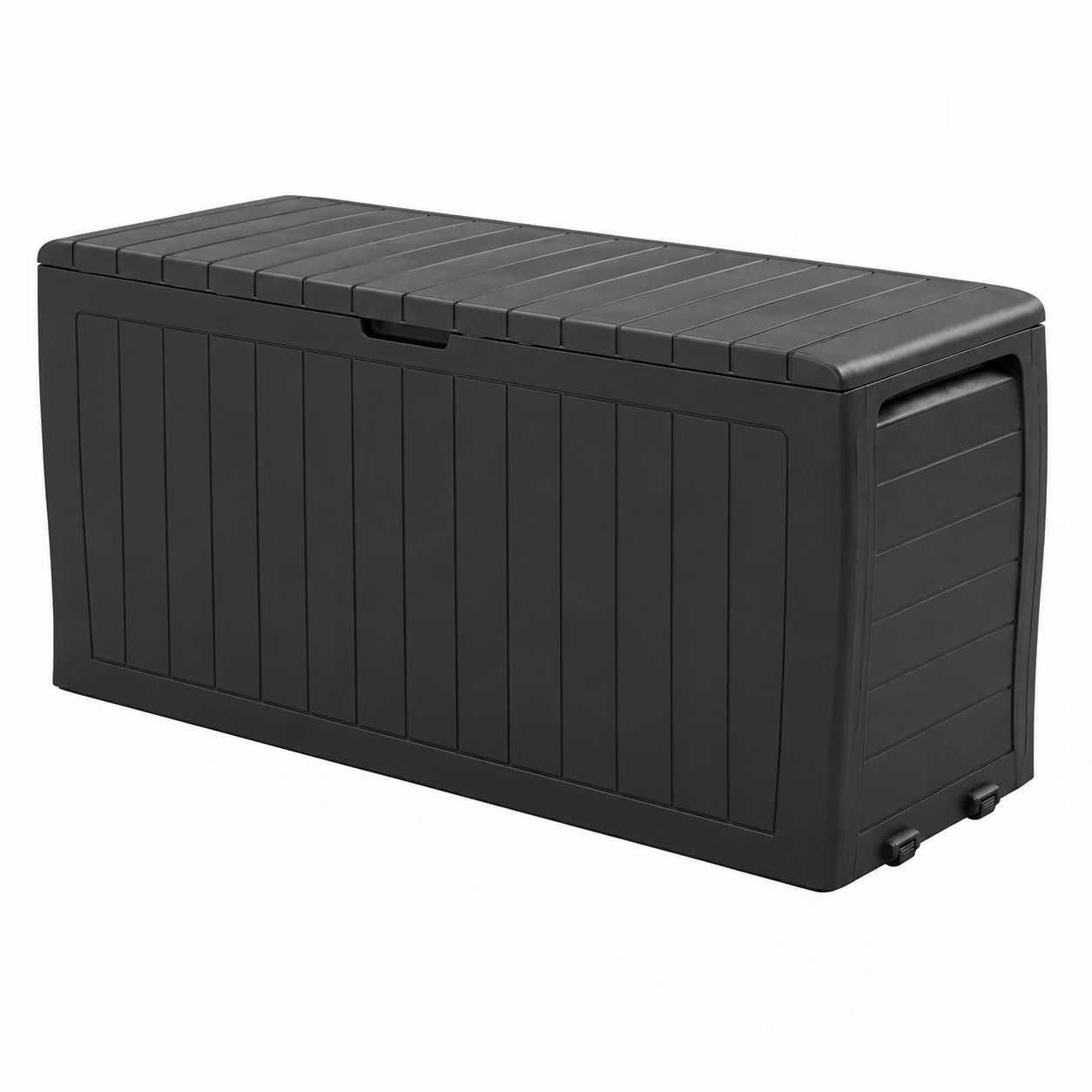 Baúl Deuba 270L para Jardín Exterior con Ruedas, Resistente al Agua y UV, Antracita
