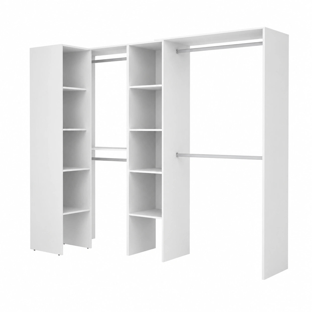 Armario vestidor modular en esquina Rimobel - Blanco - 187x228x80 cm