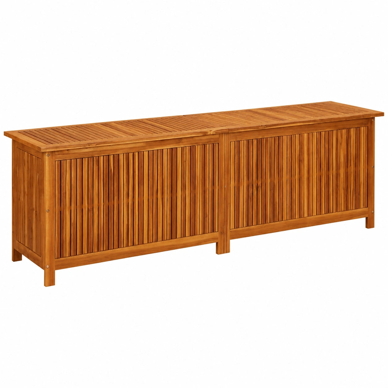 Banco de Almacenamiento Exterior de Acacia 200x50x58 cm para Jardín