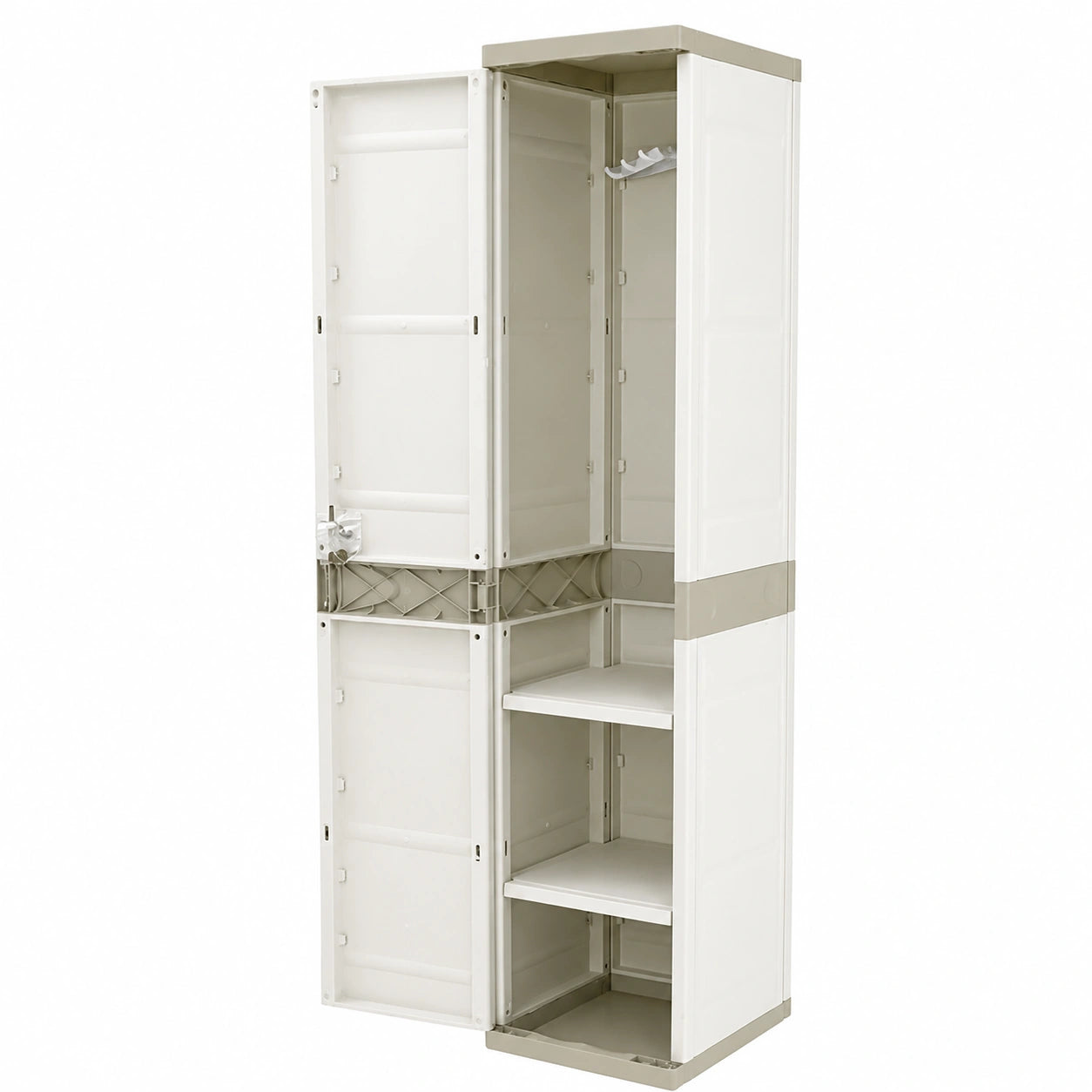 Taquilla Plastiken Titanium Beige 176x44x35 cm
