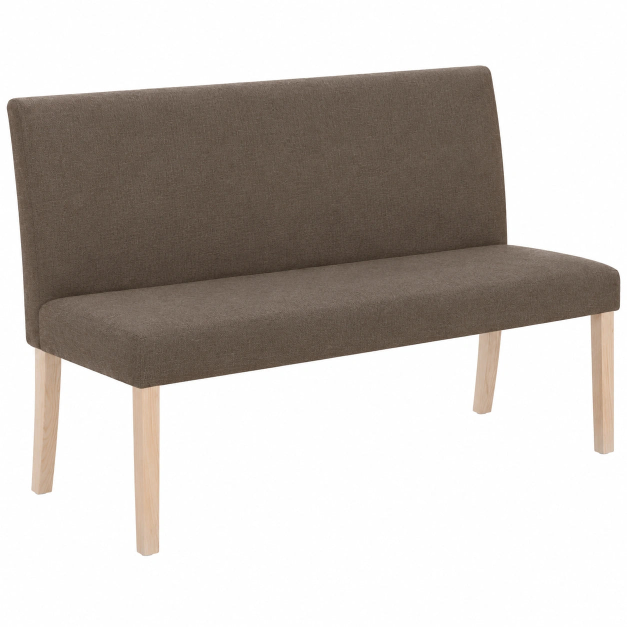 Banco de Poliéster 140 cm Marrón para Salón y Comedor
