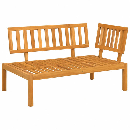 Sofá Esquinero para Jardín de Madera de Acacia Sólida - Muebles Exteriores de Palets