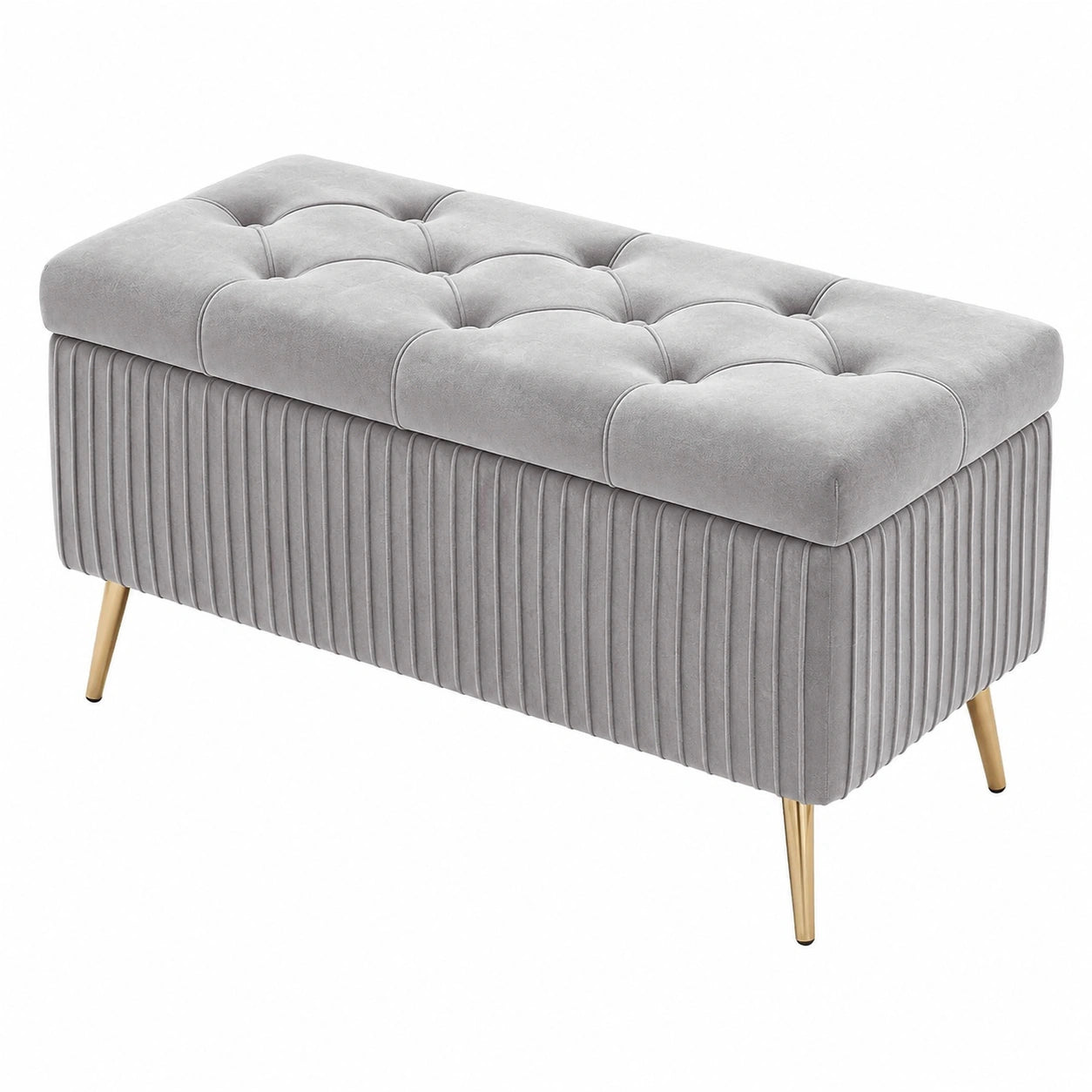 Banco otomano de madera con almacenamiento, asiento versátil para dormitorio, sala y entrada, 100 cm, diseño elegante en color K
