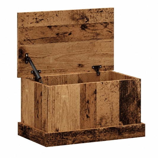Cofre de Almacenaje de Madera Vintage para Dormitorio 30x50x28 cm