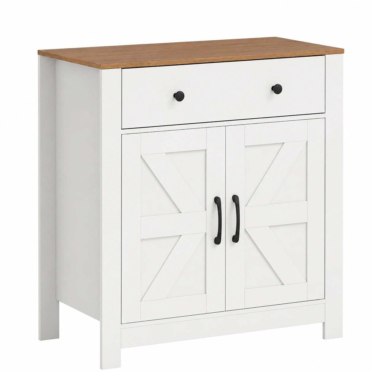 Buffet de Cocina con Cajón y Estantes Ajustables, 76 x 40 x 85 cm